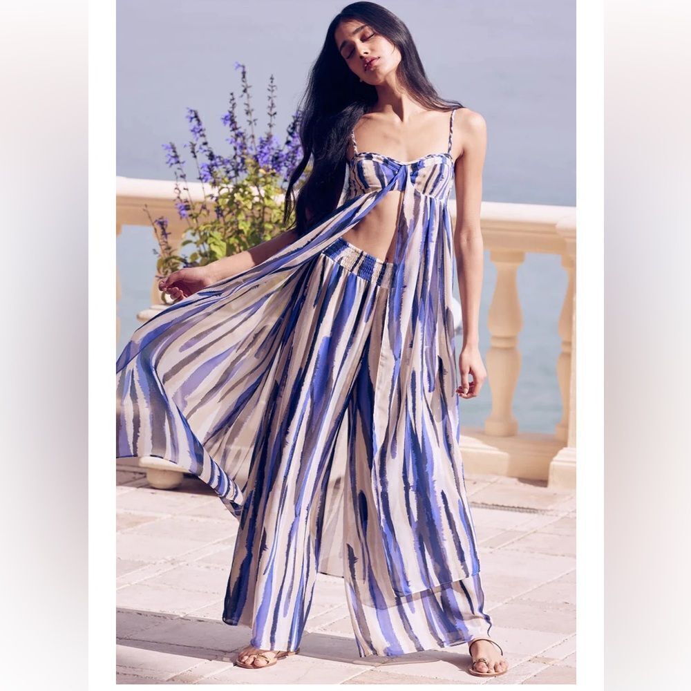NWT Misa Los Angeles Mayte top bustier lounge resort blouse dress M